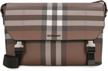 Load image into Gallery viewer, Check and leather briefcase