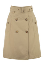 Load image into Gallery viewer, Gabardine trench skirt