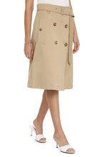 Load image into Gallery viewer, Gabardine trench skirt