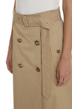 Load image into Gallery viewer, Gabardine trench skirt