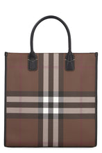 Load image into Gallery viewer, Checked print tote
