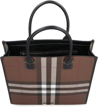 Load image into Gallery viewer, Checked print tote