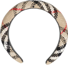 Load image into Gallery viewer, Vintage check motif headband