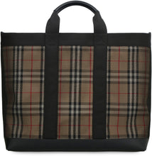 Load image into Gallery viewer, Vintage Check print tote