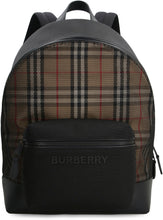Load image into Gallery viewer, Checked fabric backpack