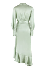 Load image into Gallery viewer, Silk wrap-dress