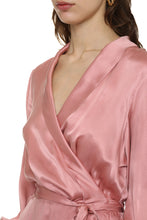 Load image into Gallery viewer, Silk wrap-dress