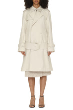 Load image into Gallery viewer, Silk blend trench coat