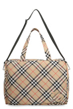 Load image into Gallery viewer, Check fabric travel bag
