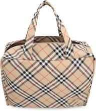 Load image into Gallery viewer, Check fabric travel bag