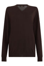 Load image into Gallery viewer, Virgin wool sweater with V-neck