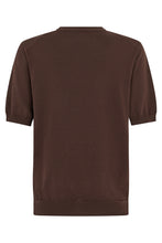 Load image into Gallery viewer, Sweater in cotton and silk with short sleeves