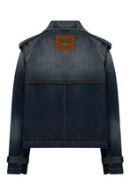 Load image into Gallery viewer, Short denim jacket