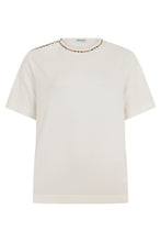 Load image into Gallery viewer, Short sleeve T-shirt with tartan trim