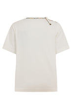 Load image into Gallery viewer, Short sleeve T-shirt with tartan trim