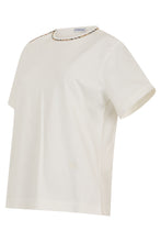 Load image into Gallery viewer, Short sleeve T-shirt with tartan trim