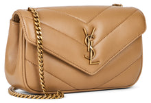 Load image into Gallery viewer, Loulou Mini chevron leather pouch