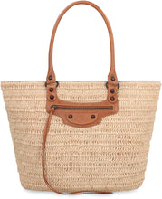 Load image into Gallery viewer, Le City Media raffia bag