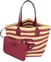 Load image into Gallery viewer, Raffia shopper bag