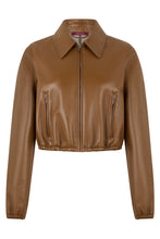 Load image into Gallery viewer, Leather Jacket with Logo