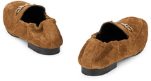 Load image into Gallery viewer, Jordaan moccasin in suede with monogram