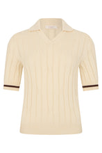 Load image into Gallery viewer, Knitted cotton polo