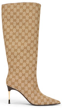 Load image into Gallery viewer, High Beige Boot with Stiletto Heel