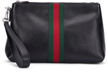 Load image into Gallery viewer, Clutch Web Trademark small in leather