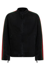 Load image into Gallery viewer, Denim jacket with web band