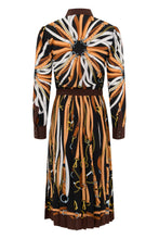 Load image into Gallery viewer, Printed silk chemisier dress