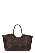 Load image into Gallery viewer, Woven leather shopper bag
