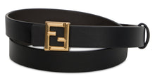 Load image into Gallery viewer, Leather belt with logo