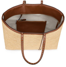 Load image into Gallery viewer, Rockstud bag in raffia