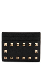 Load image into Gallery viewer, Leather card holder with studs