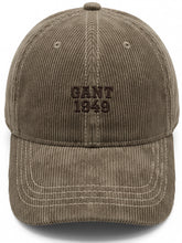 Load image into Gallery viewer, Velvet ribbed baseball cap with embroidery