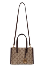 Load image into Gallery viewer, Mini tote with shoulder strap and monogram pattern