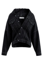 Load image into Gallery viewer, Wrap jacket in cotton denim