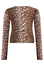 Load image into Gallery viewer, Wool cardigan with animal print