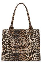 Load image into Gallery viewer, Large leopard print tote bag