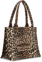 Load image into Gallery viewer, Large leopard print tote bag
