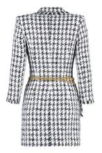 Load image into Gallery viewer, Tweed double breasted blazer dress