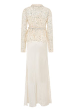 Load image into Gallery viewer, Long dress with sequins and decorative jewelry