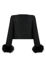 Load image into Gallery viewer, Bouclé jacket with jewelry buttons