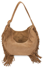 Load image into Gallery viewer, Isola bag in suede with fringes