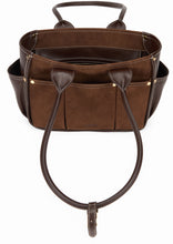 Load image into Gallery viewer, Small suede flower bag