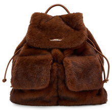 Load image into Gallery viewer, Faux fur backpack