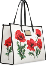 Load image into Gallery viewer, Canvas and leather shopping bag