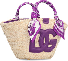 Load image into Gallery viewer, Kendra Coffa raffia tote bag