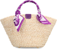Load image into Gallery viewer, Kendra Coffa raffia tote bag