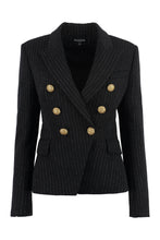 Load image into Gallery viewer, Double-breasted wool blazer